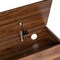 Flash Furniture Entryway Storage Bench with Lower Shelf Perfect for Entryway, Mudroom, or Bedroom in Walnut ZG-075-WAL-GG - alternate 4